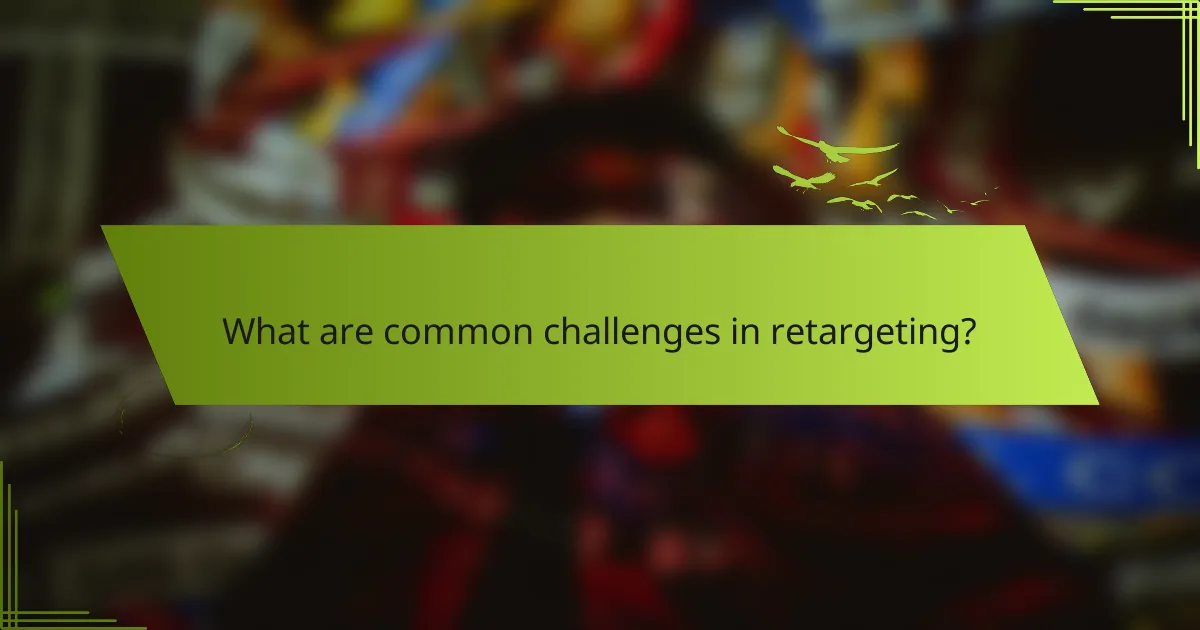 What are common challenges in retargeting?